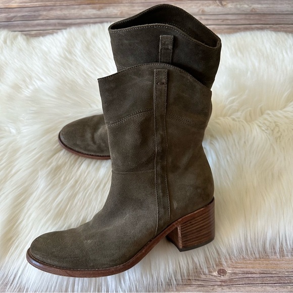 Alberto Fermani Suede Leather Boots Sz 38/7.5 Made In Italy - Picture 1 of 10